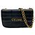 Céline CELINE Matelassé Monochrome Schultertasche Schwarz