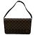 Borsa a tracolla lunga Louis Vuitton Damier Tribeca Marrone Beige