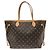Borsa Louis Vuitton Monogram Neverfull MM Marrone Monogramma