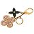 Louis Vuitton Bijou Sac Knife Accessory Bag Charm Keychain Rosa D'oro Blu navy