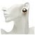 Timeless Chanel Coco Mark Vintage Clip-Ohrringe Schwarz Silber Golden - Ansicht 6