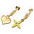 Louis Vuitton Boucle d'Oreilles Sweet Monogram Earrings D'oro