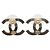 Timeless Pendientes de botón Chanel Coco Mark Blanco - vista 2