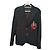 Dolce & Gabbana Black Wool Blend Blazer with Guitar Embellishment