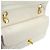Chanel Vintage Classic Double Flap Quilted Lambskin Small Bianco - vista 7