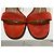 Hermès Sandálias Camurça Laranja Vermelho Saltos Altos - vista 6