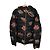 Dolce & Gabbana Black Down Jacket with Crown Print