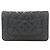 Portafoglio con catena Chanel Timeless Classic Line Nero Bordò - vista 2