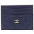 Tarjetero Chanel Timeless Classic Line Azul marino
