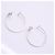 Autre Marque Pendientes de aro Tiffany T Wire Plata - vista 4