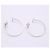 Autre Marque Pendientes de aro Tiffany T Wire Plata - vista 5