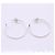 Autre Marque Pendientes de aro Tiffany T Wire Plata - vista 9
