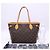 Louis Vuitton Monogram Neverfull PM Handtasche Braun Beige - Ansicht 3