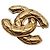 Chanel Coco Mark vergoldete Brosche Golden