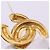 Chanel Coco Mark vergoldete Brosche Golden - Ansicht 12