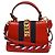 Gucci Sylvie Top Handle Leather Mini Rosso - vista 2