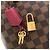 Louis Vuitton Damier Hyde Park Handtasche Fuschia Damier ebene - Ansicht 3