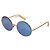 Iceberg IC323 Runde Sonnenbrille Silber Blau