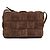 Bottega Veneta Borsa a Tracolla Cassette Padded Camoscio Noisette Marrone - vista 2