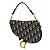Christian Dior Saddle Oblique Jacquard Mini Blu navy - vista 2