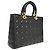 Christian Dior Lady Dior Cannage Quilt Lambskin Large Nero - vista 2