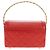 Chanel Vintage Mademoiselle Top Handle Flap Quilted Leather Small Rosso - vista 2