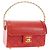 Chanel Vintage Mademoiselle Top Handle Flap Quilted Leather Small Rosso - vista 3