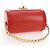 Chanel Vintage Mademoiselle Top Handle Flap Quilted Leather Small Rosso - vista 7