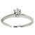 Autre Marque Tiffany & Co. Platin-Solitärring mit Diamant - Ansicht 2