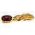 Chanel Gripoix Hängeohrringe Golden Bordeaux - Ansicht 4