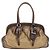 Prada Frame Satchel mit Gürtel aus Metallic-Leder Golden