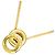Céline Collar Double Circle de Celine en oro amarillo de 18K