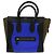 Céline Celine Tricolor Luggage Leather Mini Blu