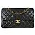 Chanel Vintage Classic Single Flap Quilted Lambskin Medium Nero