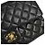 Chanel Vintage Classic Single Flap Quilted Lambskin Medium Nero - vista 5