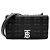 Sac à épaule Burberry Laura Chain Noir Argenté