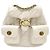 Coach Tabby gesteckter Leder Rucksack Weiß Gold Golden