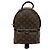 Louis Vuitton Monogram Palm Springs Rucksack PM Braun Schwarz Beige