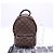 Louis Vuitton Monogram Palm Springs Rucksack PM Braun Schwarz Beige - Ansicht 3