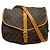Louis Vuitton Monogram Saumur 35 Schultertasche Braun Beige