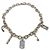 Collar de 5 dijes Gucci en Silver Plata