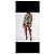 Autre Marque Saint Laurent Samtkleid mit Blumenprint Braun Schwarz Gelb - Ansicht 2