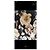 Autre Marque Saint Laurent Samtkleid mit Blumenprint Braun Schwarz Gelb - Ansicht 7