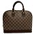 Borsa Louis Vuitton Damier Alma PM Marrone Beige