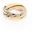 Anel Cartier Trinity em ouro rosa branco e amarelo 18K