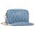 Borsa a tracolla Miu Miu Matelassé con catena in pelle 2way Blu chiaro Oro Auth BA15627V D'oro
