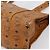 Borsa Tote MCM Vicetos PVC Pelle Marrone Tono Oro Auth 203356 - vista 10