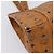 Borsa Tote MCM Vicetos PVC Pelle Marrone Tono Oro Auth 203356 - vista 11