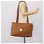 Borsa Tote MCM Vicetos PVC Pelle Marrone Tono Oro Auth 203356 - vista 22