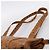Borsa Tote MCM Vicetos PVC Pelle Marrone Tono Oro Auth 203356 - vista 8
